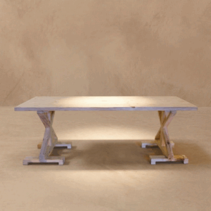 Mesa rústica rectangular