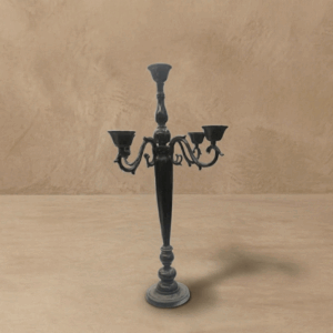 Candelabro 5 picos color negro