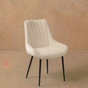 Butaca de terciopelo Marfil