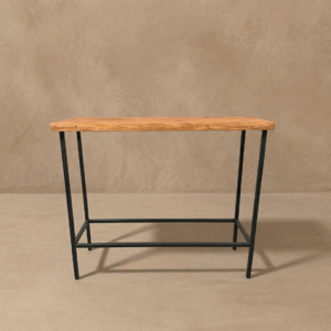 Mesa alta rústica rectangular