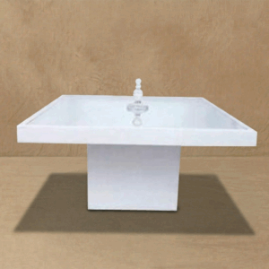 Mesa espejada cuadrada