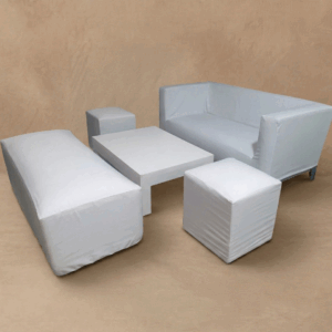 Living con funda blanco