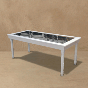 Mesa espejada rectangular