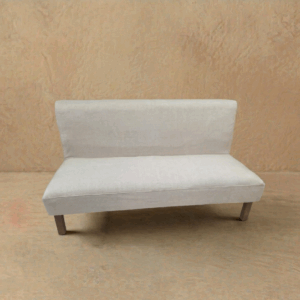 Sillón 2 cuerpos en tela rústica