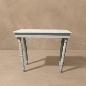 Mesa alta rectangular blanca