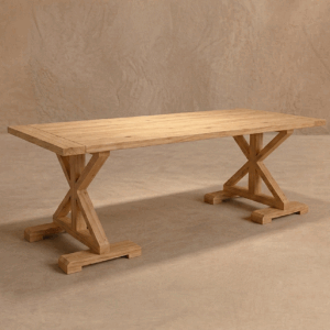 Mesa rústica rectangular
