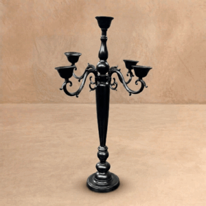 Candelabro 5 picos color negro