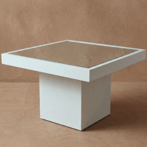 Mesa espejada cuadrada