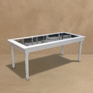 Mesa espejada rectangular