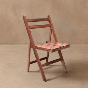 Silla tijera de madera