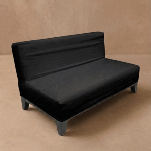 Sillon sin posabrazos funda negra
