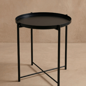 Mesa de arrime chapa negra plato