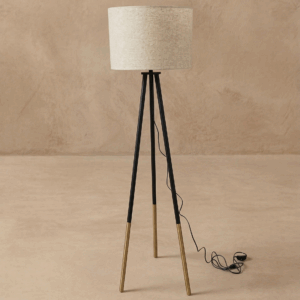 Lámpara de pie pantalla marfil