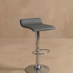 Silla alta croma negra