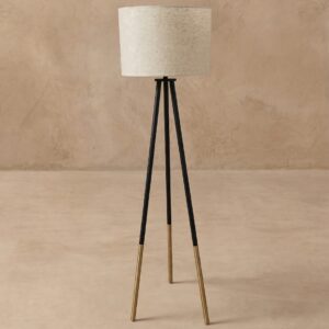 Lámpara de pie pantalla marfil