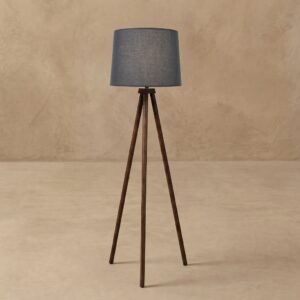 Lámpara de pie pantalla negra