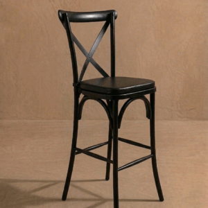 Silla Crossback alta negra