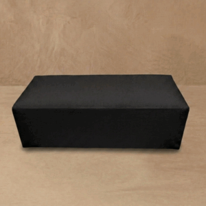 Pouff doble funda negra