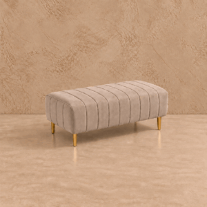 Camastro de terciopelo beige